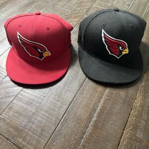 Arizona Cardinals Red and Black Caps